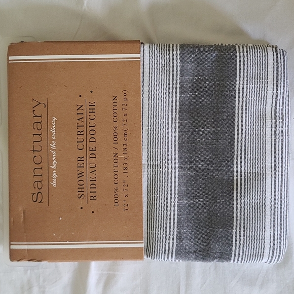 Sanctuary | Bath | Gray White Sanctuary Shower Curtain 0 Cotton 72 X 72 ...